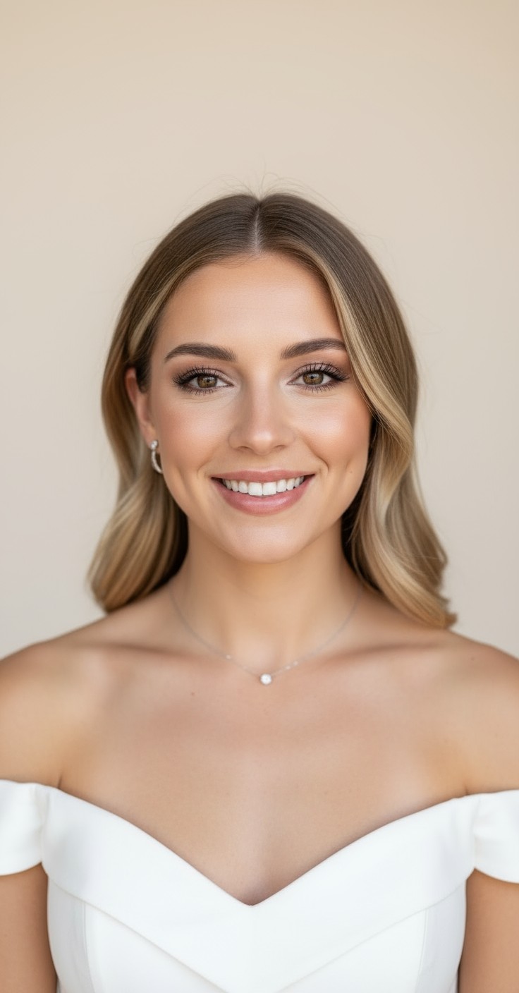 After Loose Waves Wedding Hair